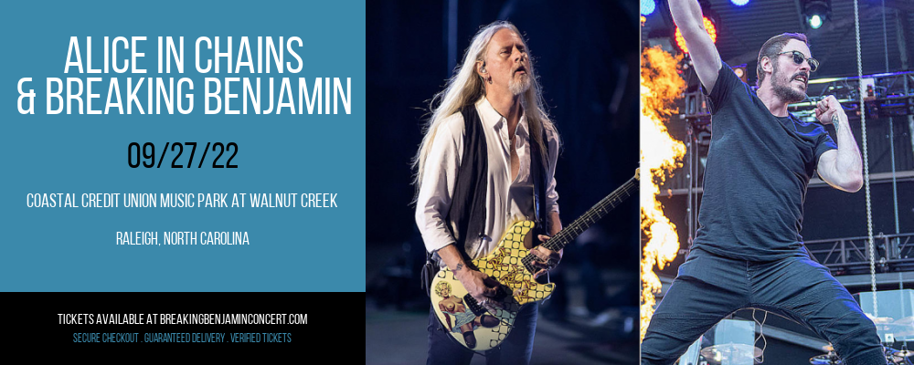 Alice in Chains & Breaking Benjamin at Breaking Benjamin Concert Tickets tickets Alice in Chains & Breaking Benjamin at Breaking Benjamin Concert Tickets