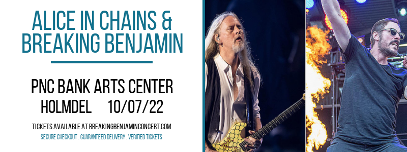 Alice in Chains & Breaking Benjamin at Breaking Benjamin Concert Tickets tickets Alice in Chains & Breaking Benjamin at Breaking Benjamin Concert Tickets