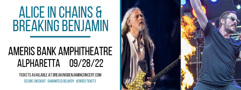 Alice in Chains & Breaking Benjamin at Breaking Benjamin Concert Tickets tickets Alice in Chains & Breaking Benjamin at Breaking Benjamin Concert Tickets