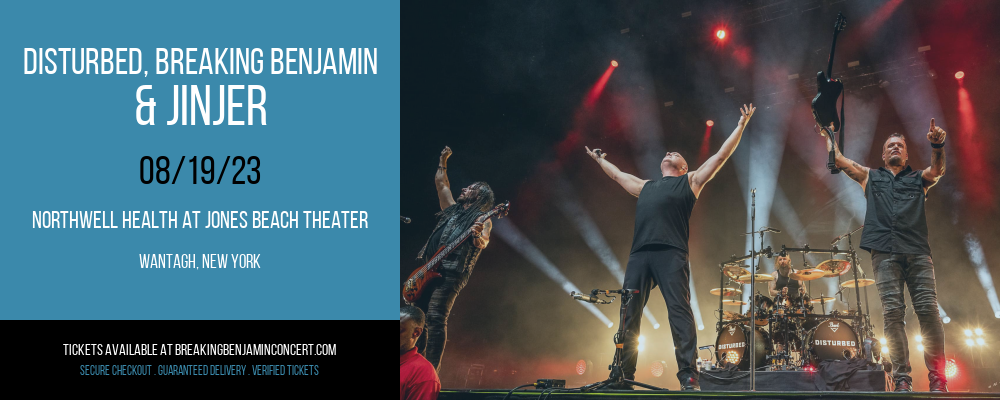 Disturbed, Breaking Benjamin & Jinjer at Breaking Benjamin Concert Tickets tickets Disturbed, Breaking Benjamin & Jinjer at Breaking Benjamin Concert Tickets